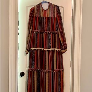 Zara long flowy colorful dress